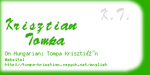 krisztian tompa business card
